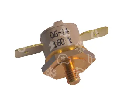 termostat příložný 160°C, 16A/250V, se závitem M5, SMEG